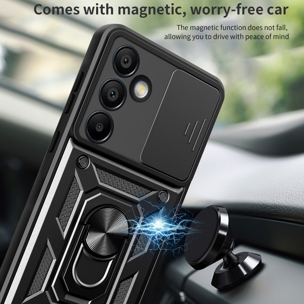  Samsung Galaxy S24 FE Skal CamShield Ring Hybrid Svart
