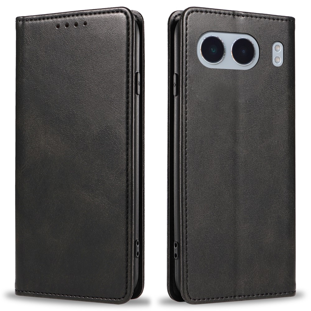  OnePlus Nord 4 Fodral Flip Läder Svart