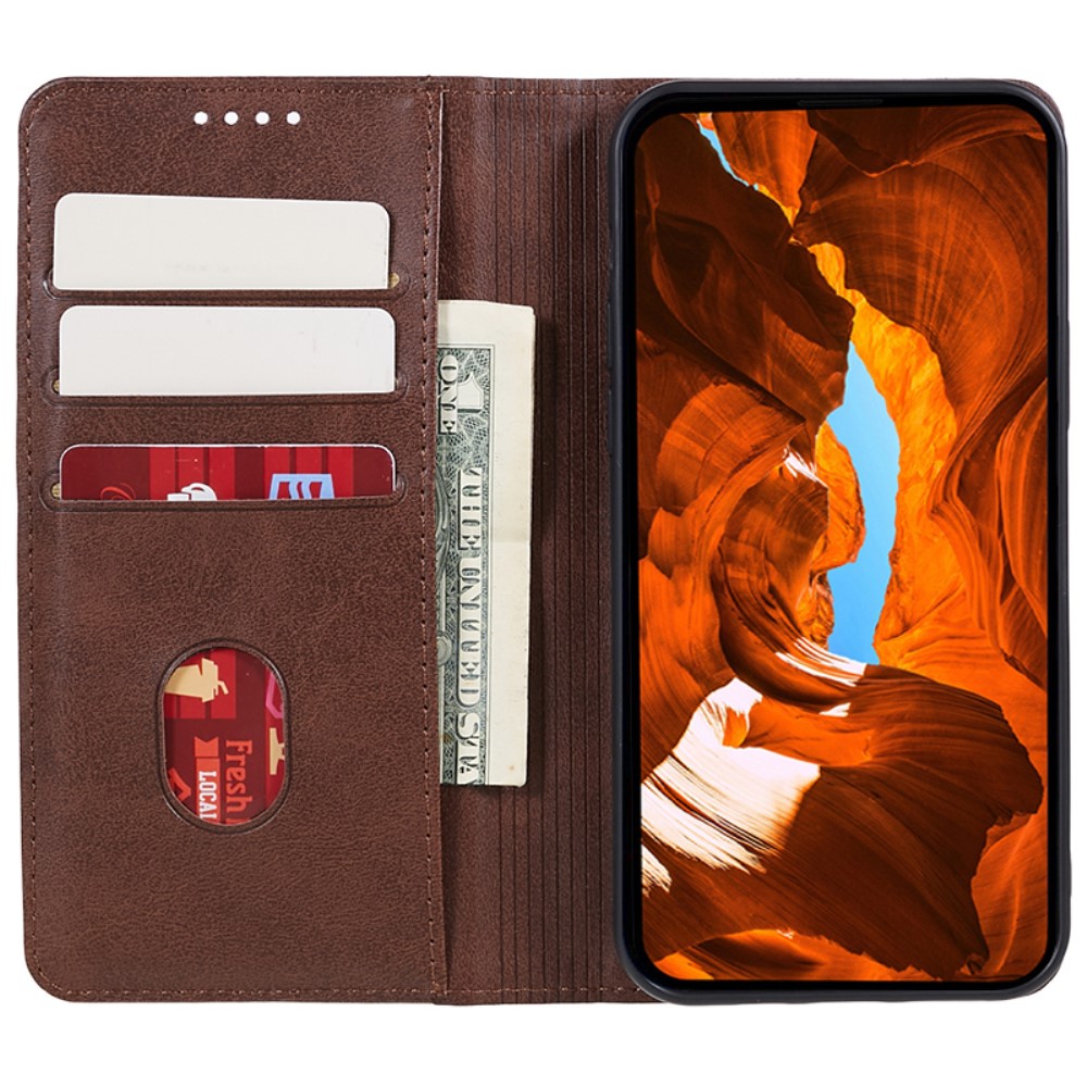  OnePlus Nord 4 Fodral Flip Läder Brun
