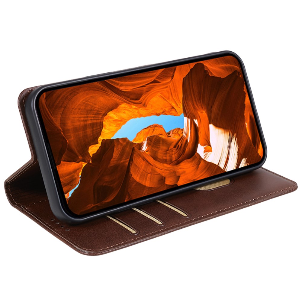  OnePlus Nord 4 Fodral Flip Läder Brun