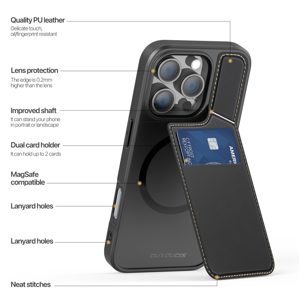 DUX DUCIS DUX DUCIS iPhone 16 Pro Max Skal RFID Rafi II Series Svart