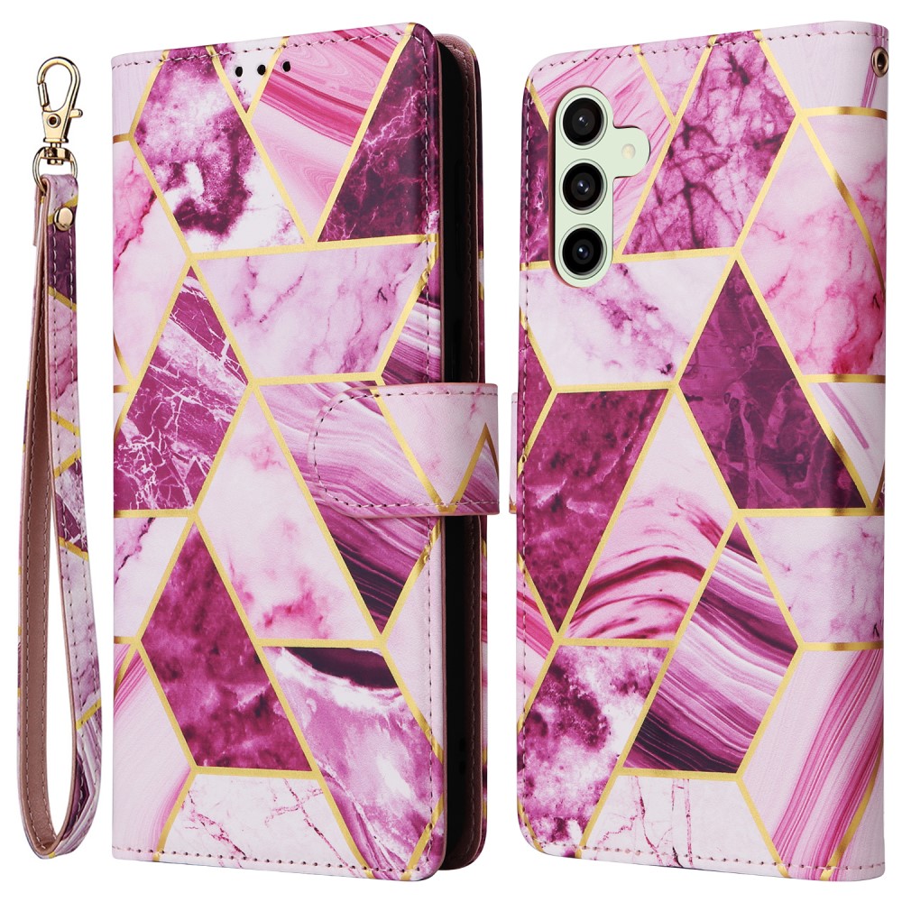  Samsung Galaxy S24 FE Fodral Marmor Rosa