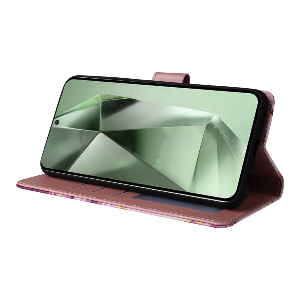  Samsung Galaxy S24 FE Fodral Marmor Rosa