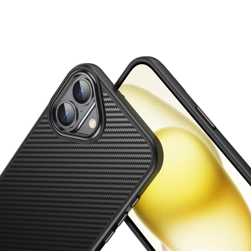  iPhone 16 Skal MagSafe Kolfiber Textur Svart