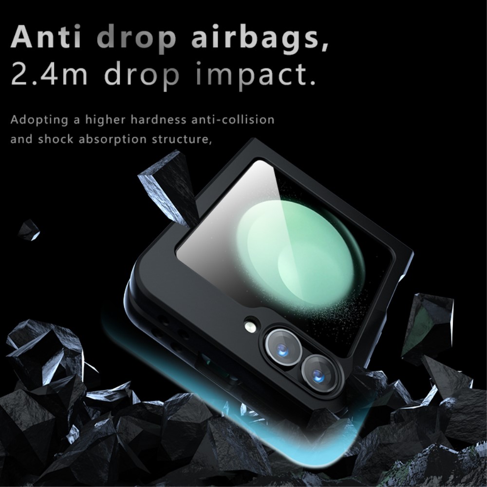  Samsung Galaxy Z Flip 6 / 7 FE Skal MagSafe Skin Feel Svart