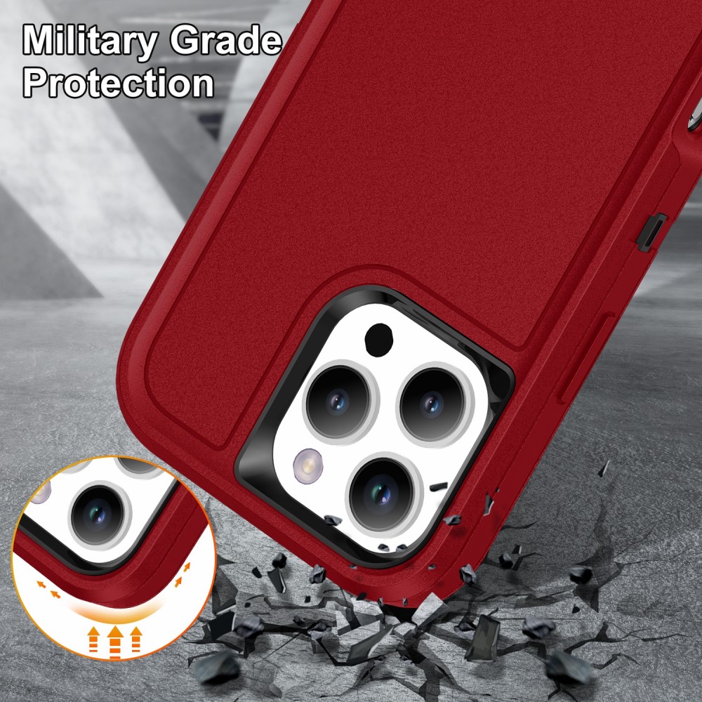  iPhone 16 Pro Skal Xtreme Shockproof Hybrid Röd