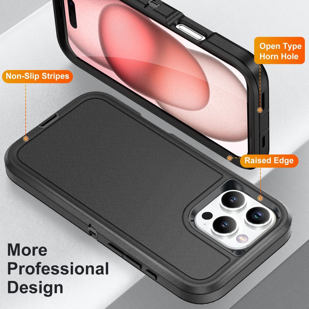  iPhone 16 Pro Max Skal Xtreme Shockproof Hybrid Svart