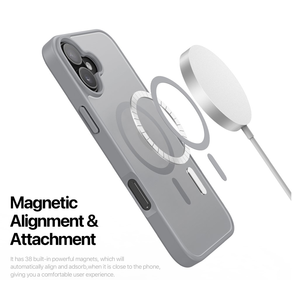 DUX DUCIS DUX DUCIS iPhone 16 Plus Skal Magsafe Yind Series Matt Grå