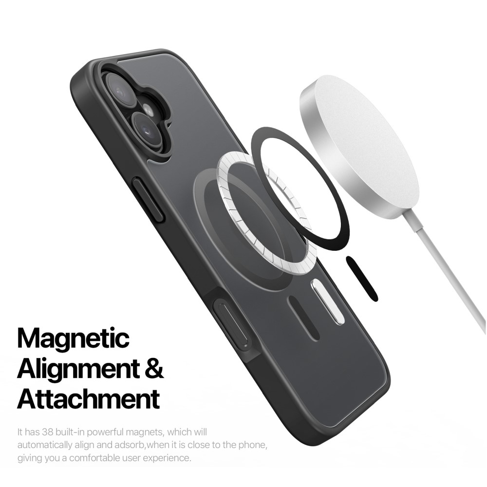 DUX DUCIS DUX DUCIS iPhone 16 Skal MagSafe Yind Series Matt Svart