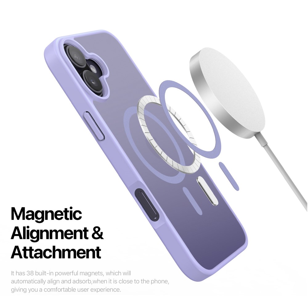 DUX DUCIS DUX DUCIS iPhone 16 Skal MagSafe Yind Series Matt Lila