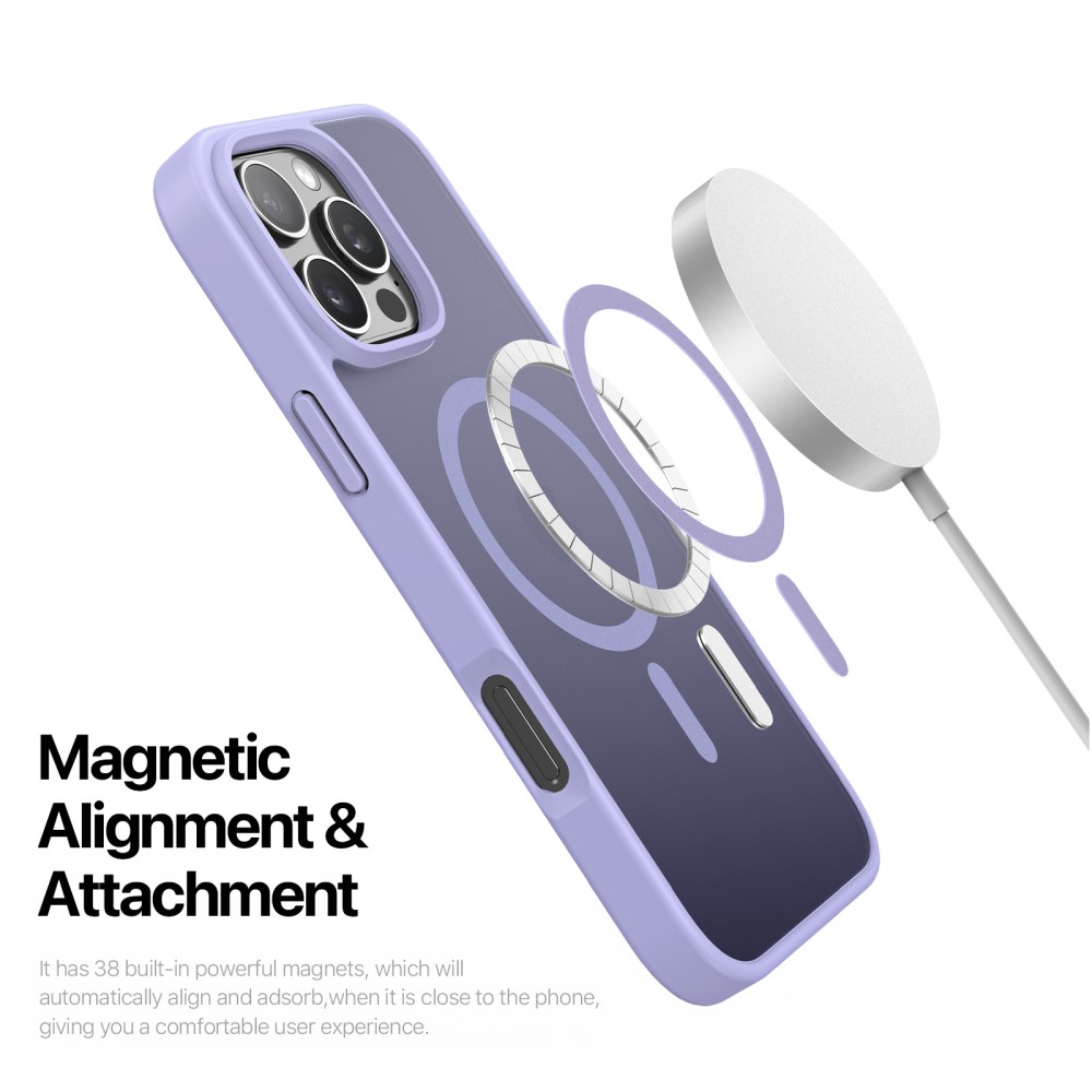 DUX DUCIS DUX DUCIS iPhone 16 Pro Skal MagSafe Yind Series Matt Lila