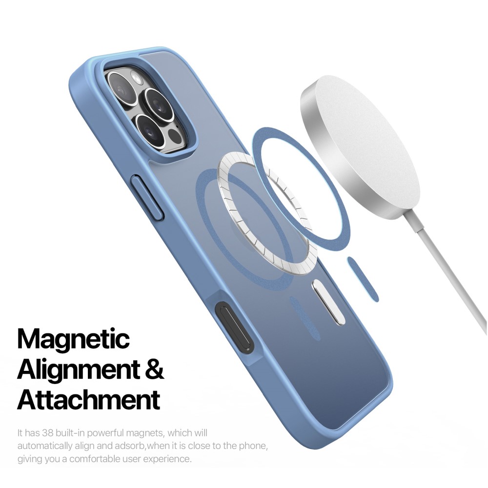 DUX DUCIS DUX DUCIS iPhone 16 Pro Max Skal MagSafe Yind Series Matt Blå