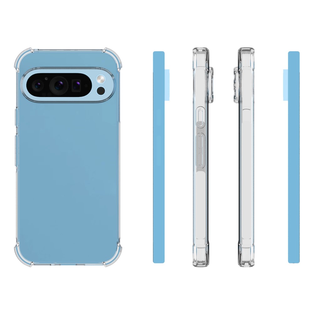  Google Pixel 9/9 Pro Skal Shockproof TPU Transparent