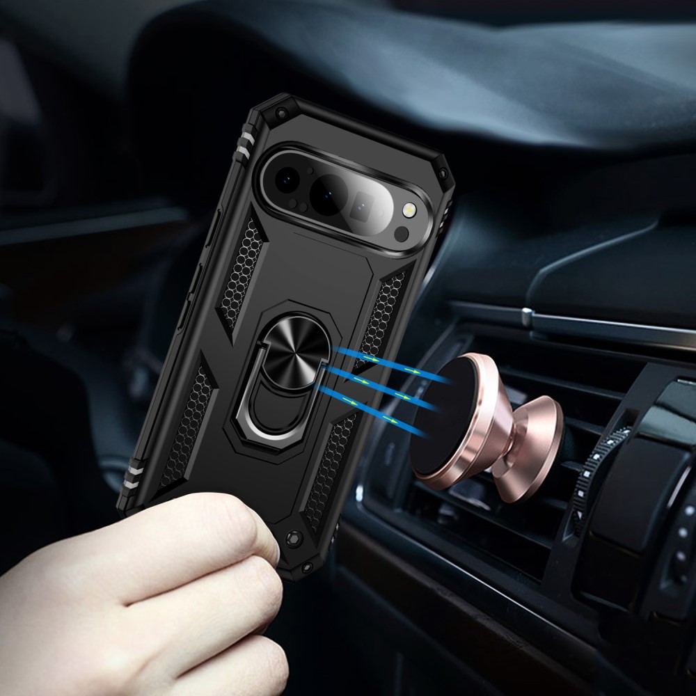  Google Pixel 9/9 Pro Skal Hybrid Armor Skal Svart