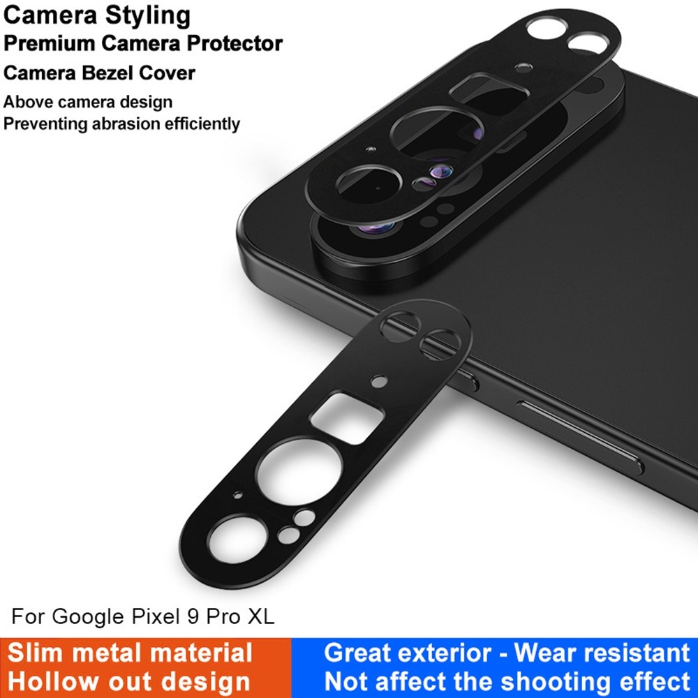 IMAK IMAK Google Pixel 9 Pro XL Linsskydd Metall Svart