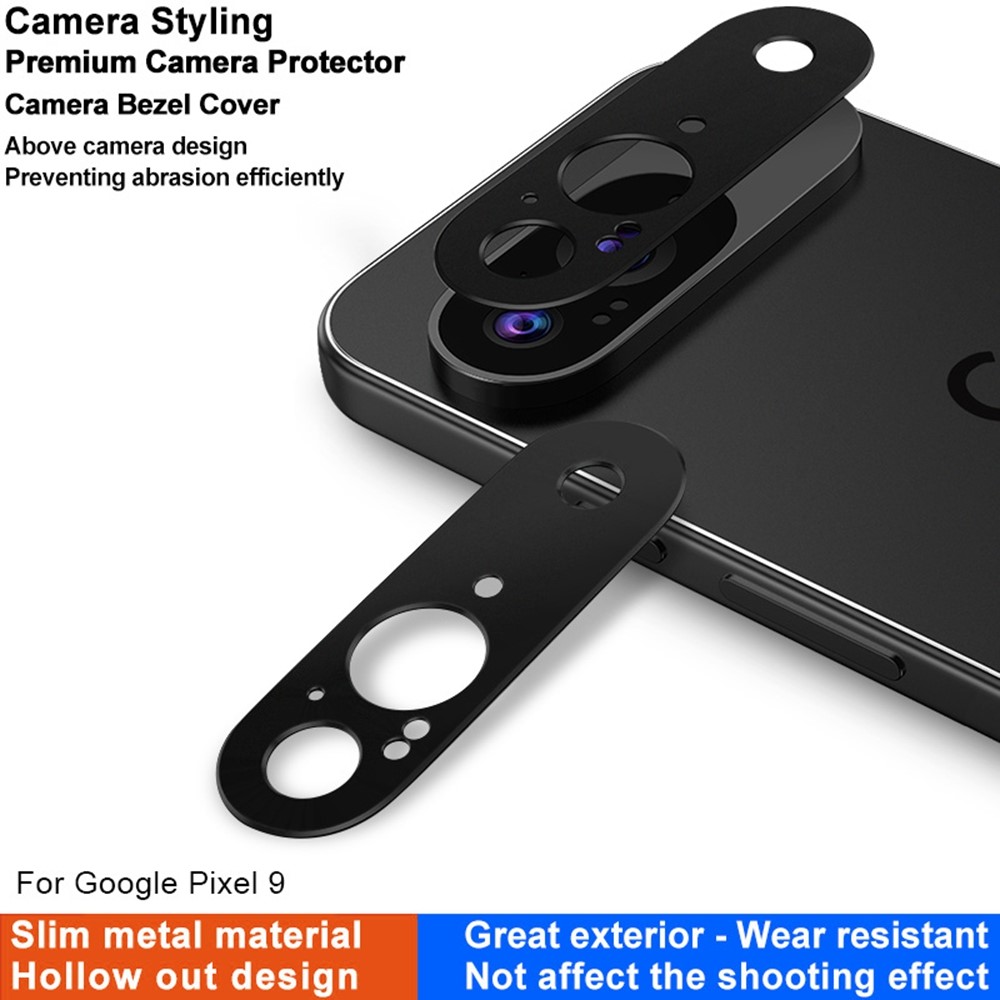 IMAK IMAK Google Pixel 9 Linsskydd Metall Svart