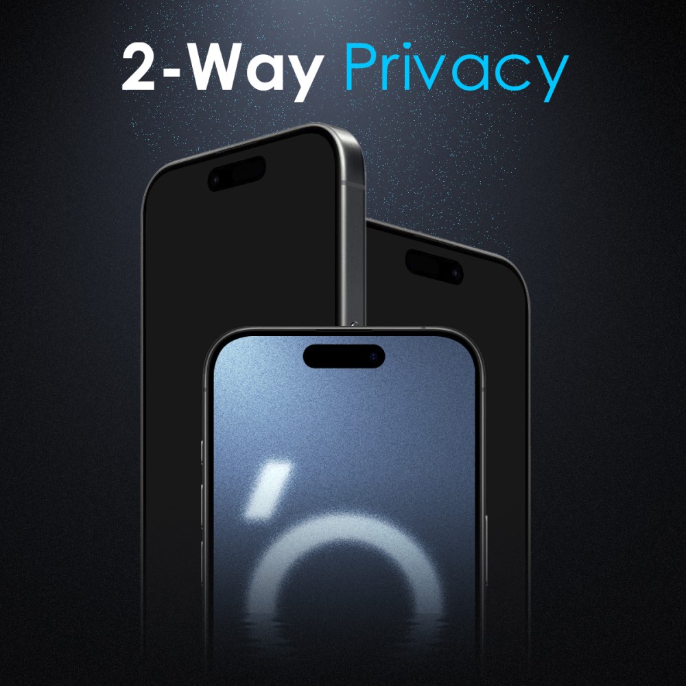 NORTHJO NORTHJO iPhone 16 Pro Skärmskydd Härdat Glas Privacy