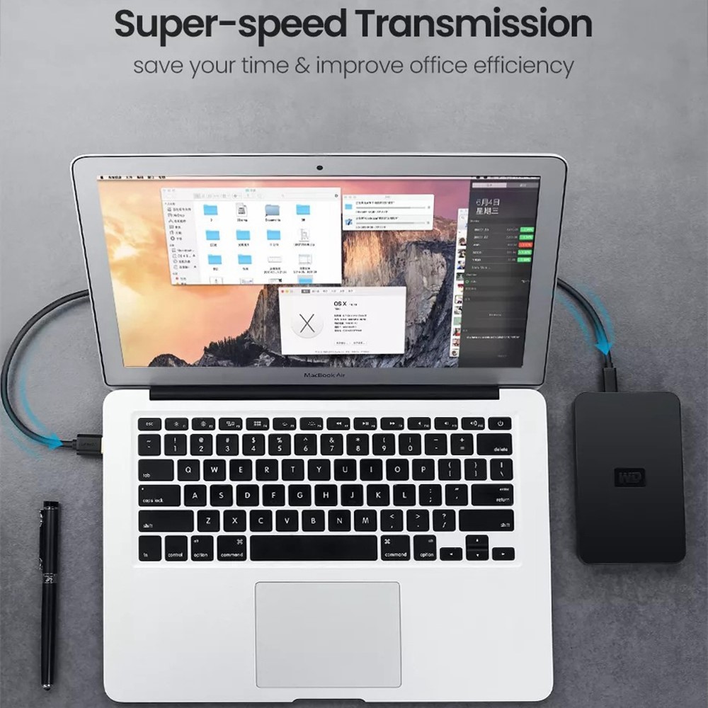 UGREEN UGREEN 2m Mini-USB Kabel Svart