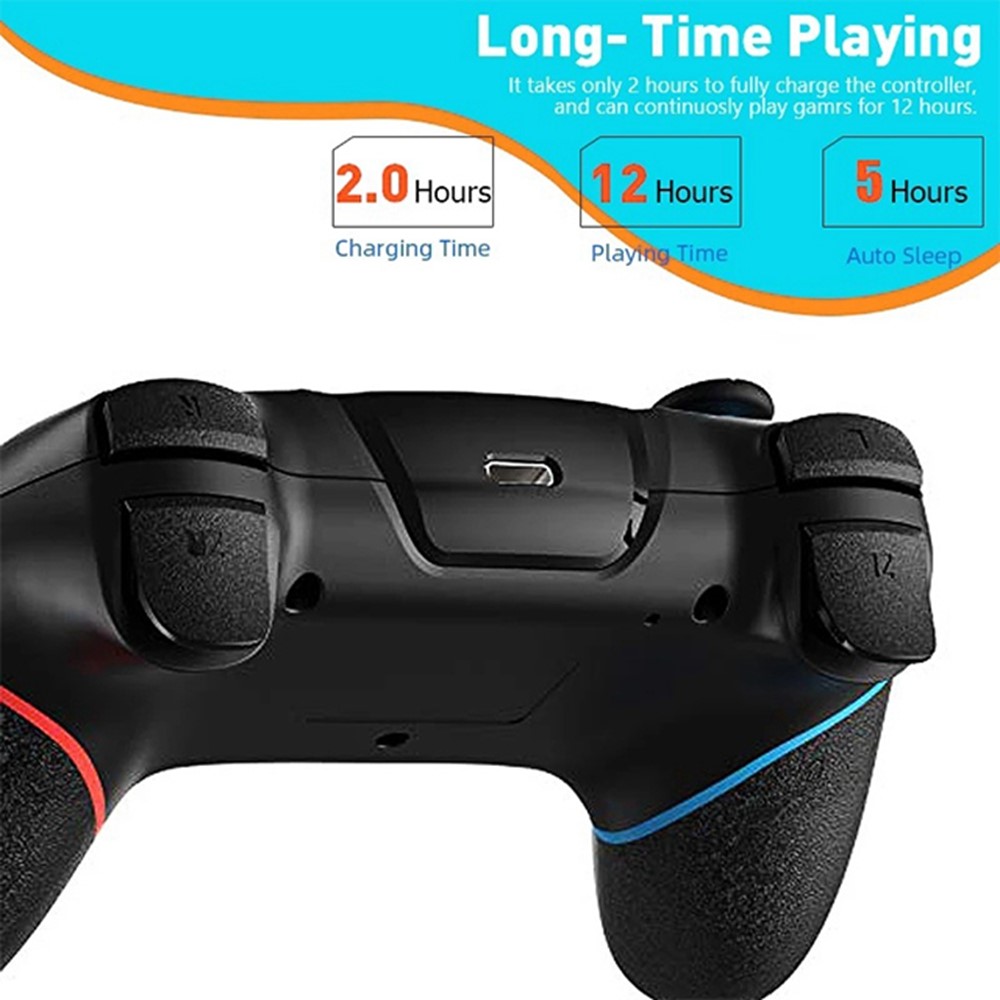 DATA FROG DATA FROG Trådlös Handkontroll För Nintendo Switch/PC Svart/Röd/Blå