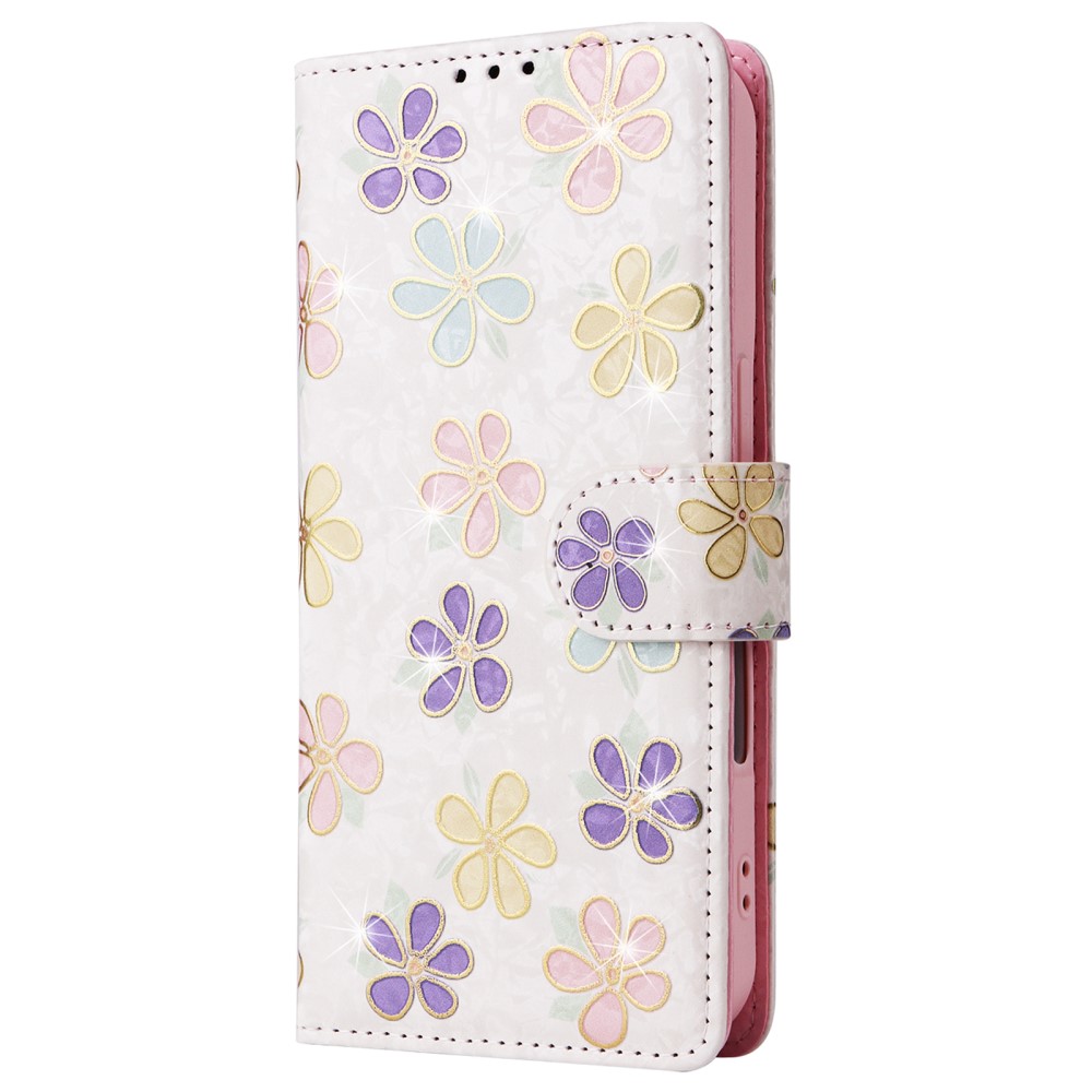  iPhone 16 Fodral Med Tryck Färgglada Blommor RFID