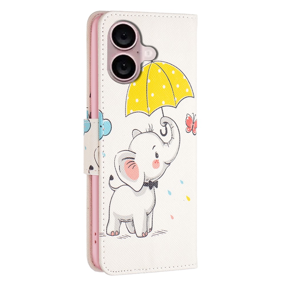  iPhone 16 Fodral Med Tryck Baby Elefant
