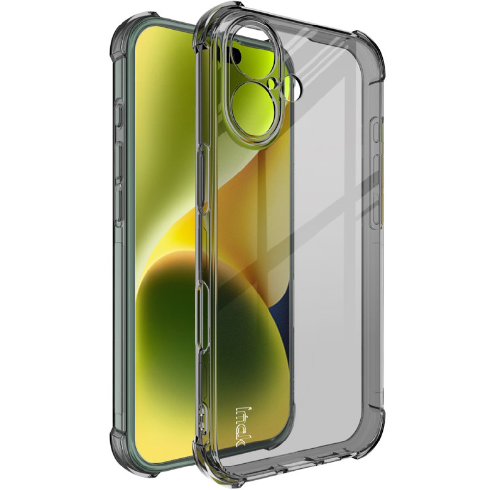 IMAK IMAK iPhone 16 Skal Shockproof TPU Tonad Svart