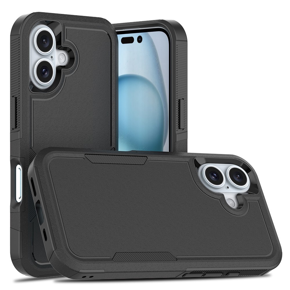  iPhone 16 Skal Extreme Shockproof Hybrid Svart