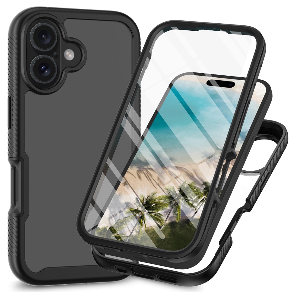  iPhone 16 Skal 360 Hybrid Defense Svart