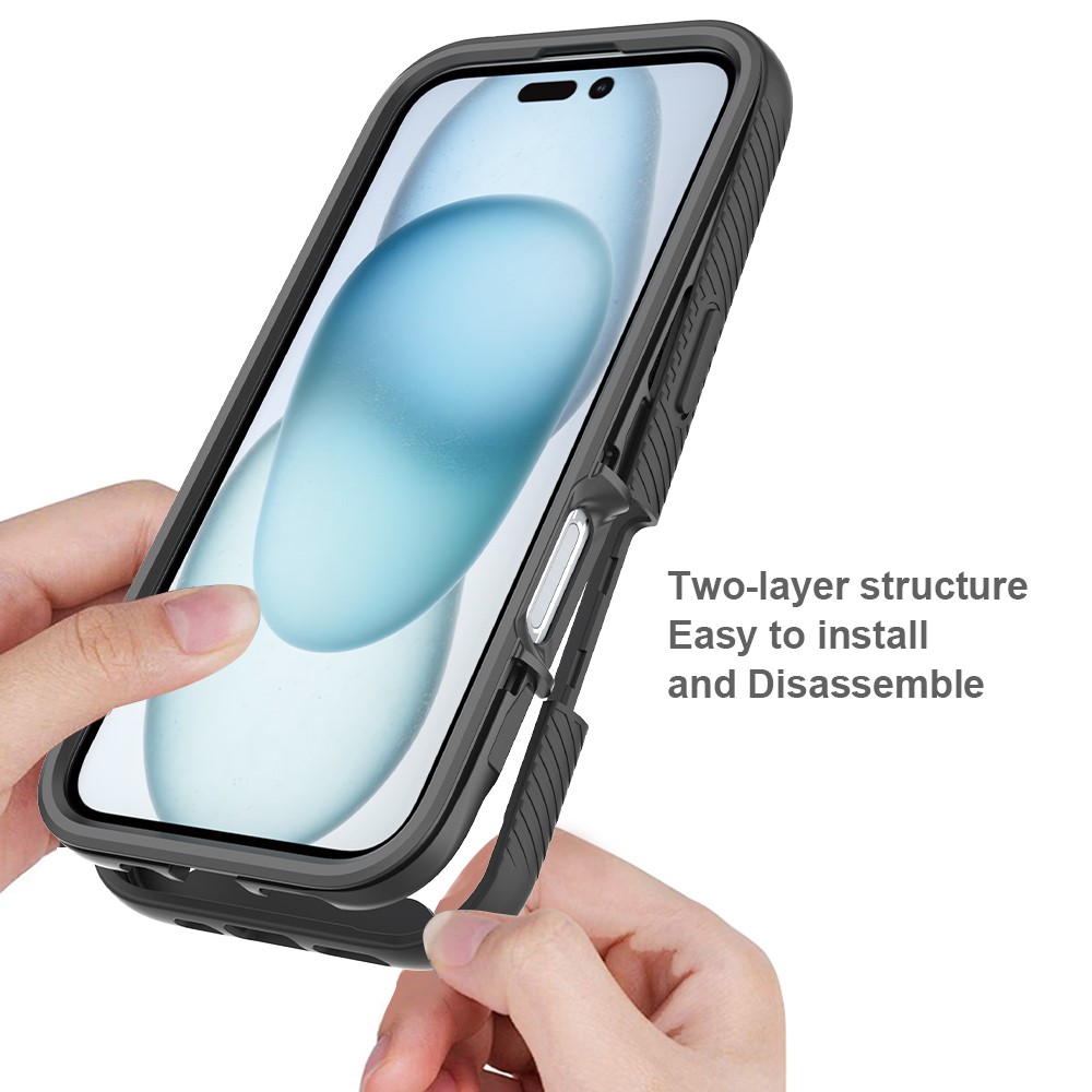  iPhone 16 Skal Hybrid Defense Svart