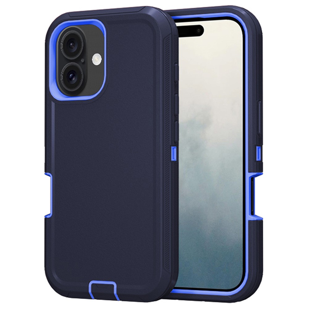  iPhone 16 Skal Extreme Shockproof Hybrid Mörk Blå
