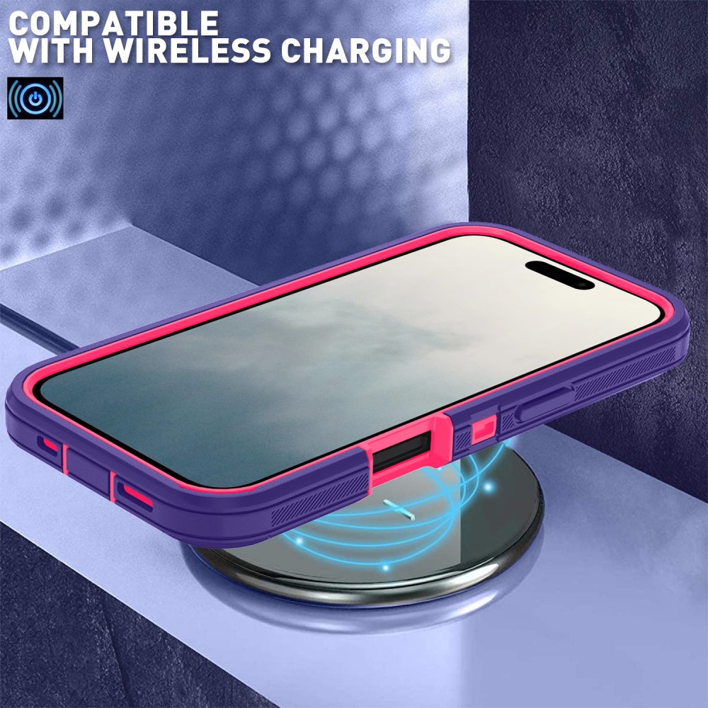  iPhone 16 Skal Extreme Shockproof Hybrid Lila