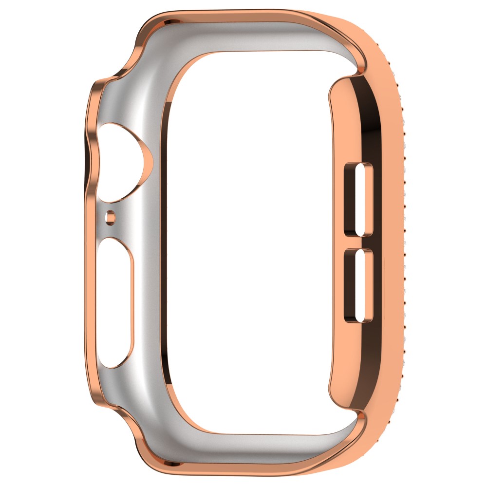  Apple Watch 10 42 mm Skal Rhinestone Roséguld