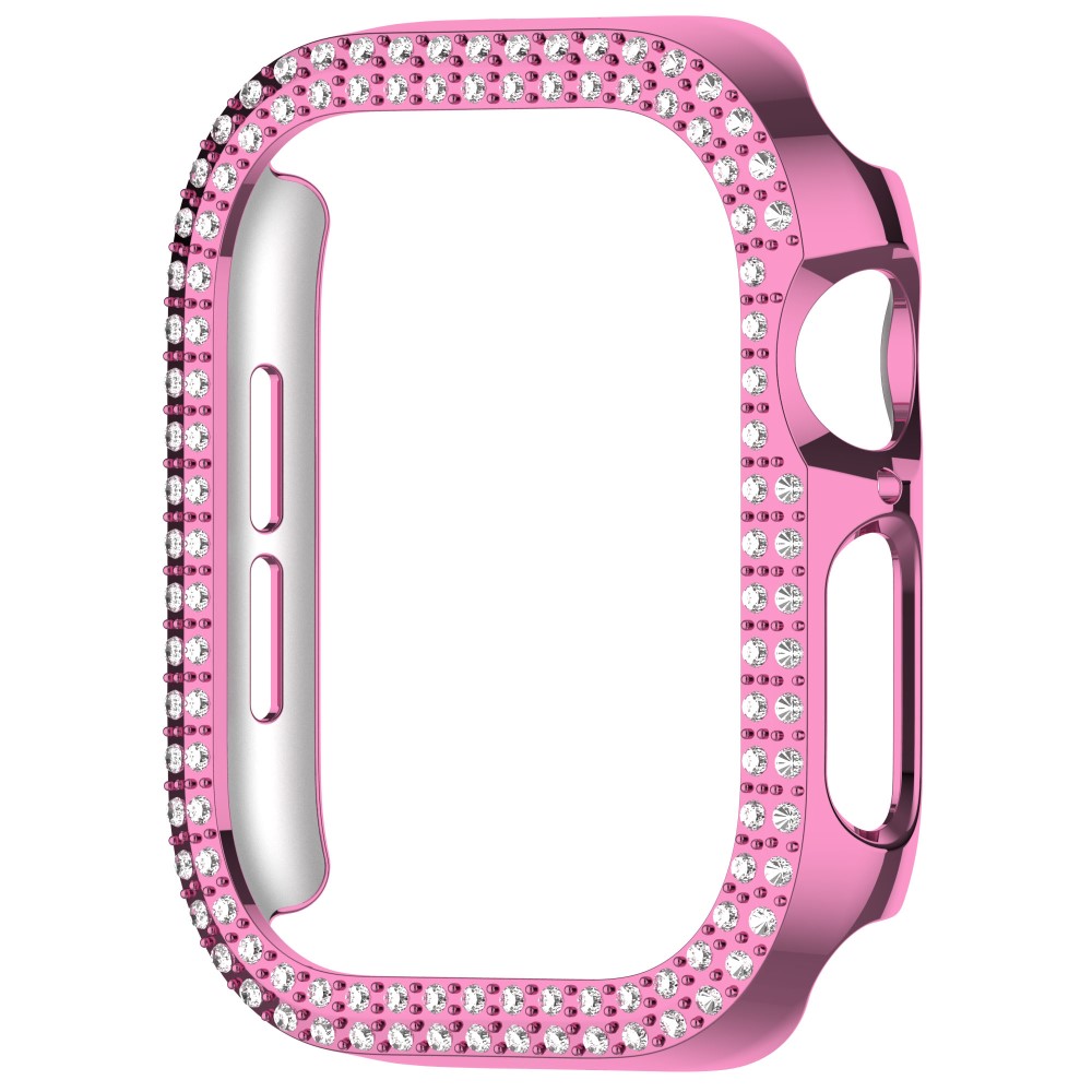  Apple Watch 10 42 mm Skal Rhinestone Rosa