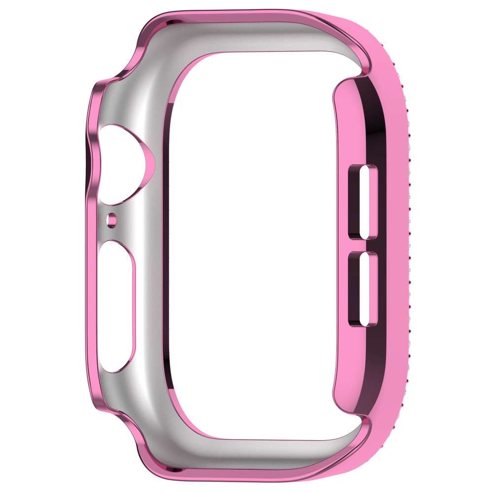  Apple Watch 10 42 mm Skal Rhinestone Rosa