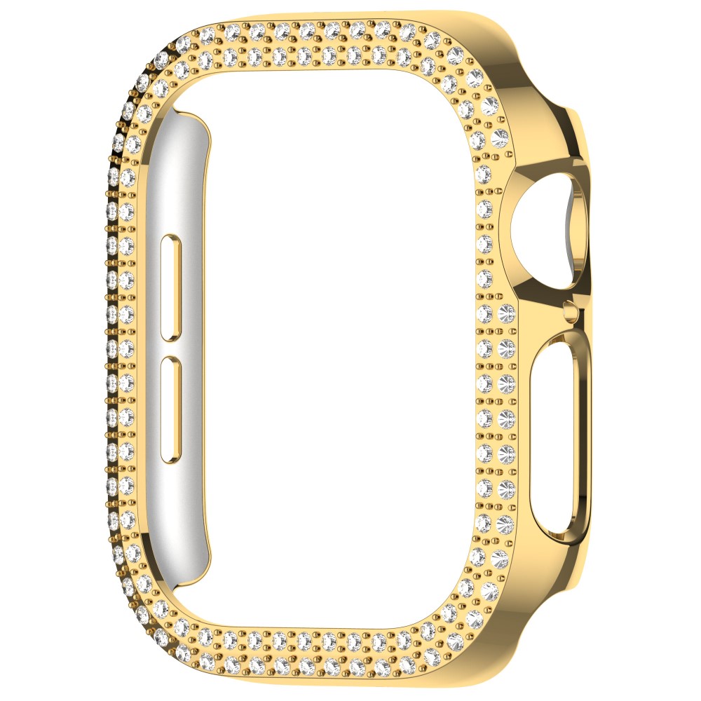  Apple Watch 10 42 mm Skal Rhinestone Guld