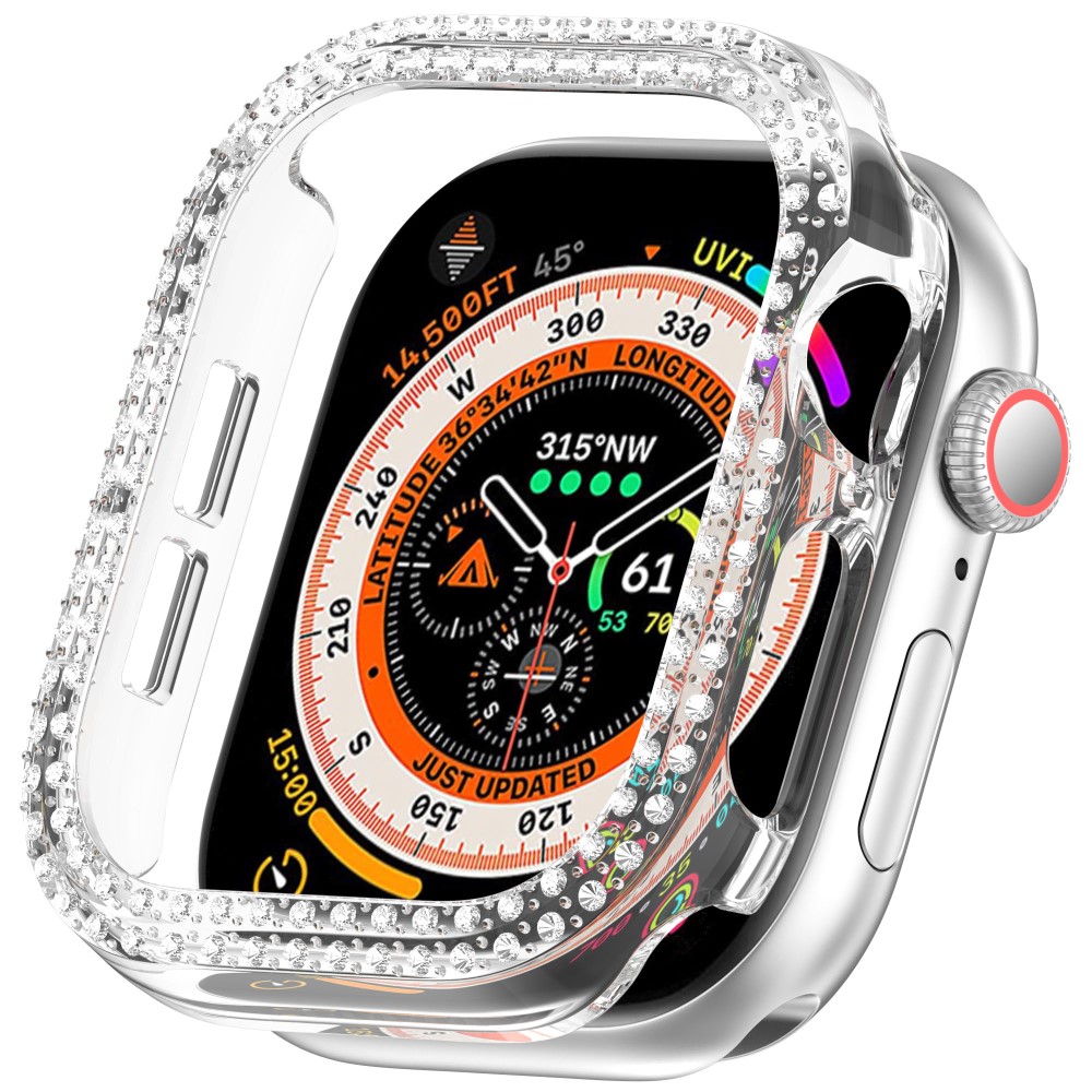  Apple Watch 10 42 mm Skal Rhinestone Transparent