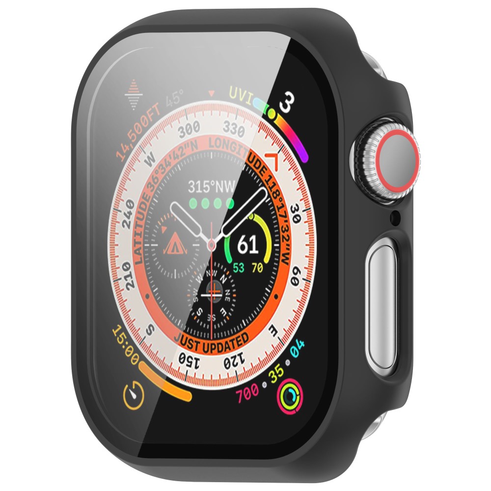  Apple Watch 10 42 mm Skal Med Skärmskydd Härdat Glas Svart