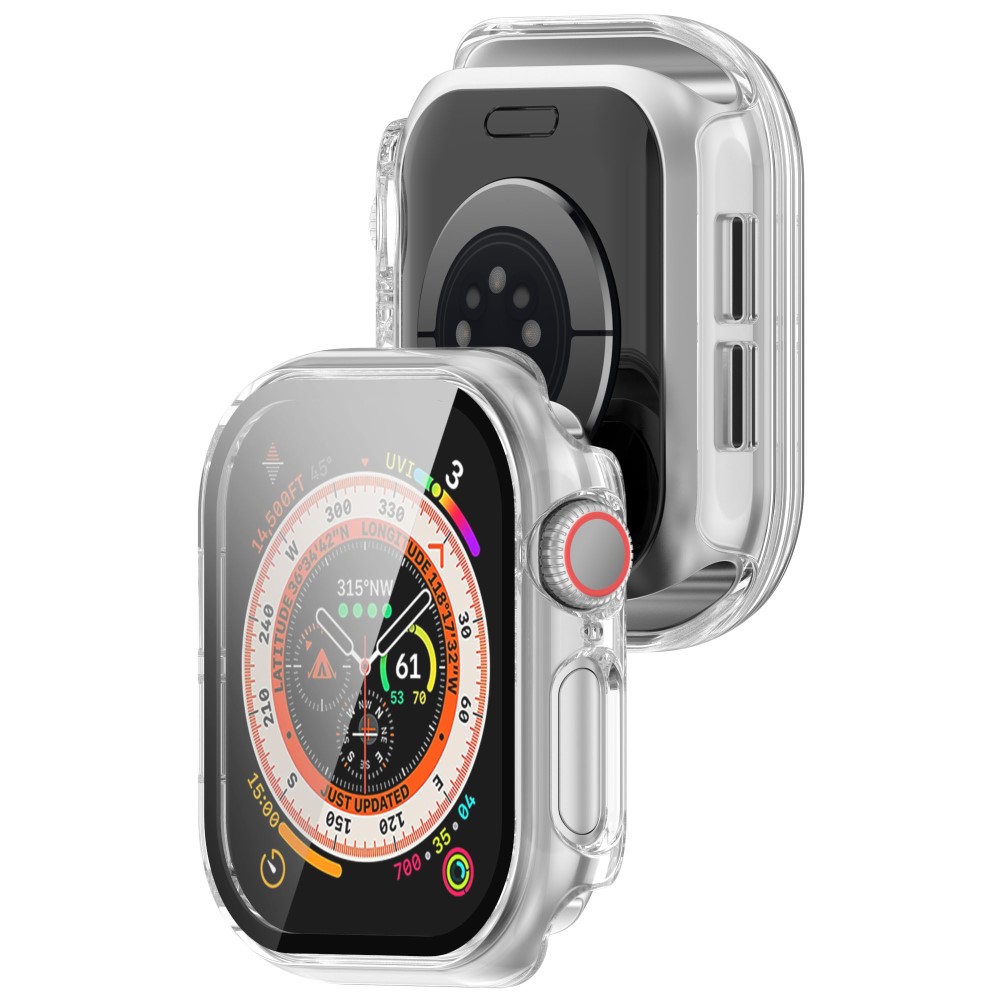  Apple Watch 10 46 mm Skal Med Skärmskydd Härdat Glas Transparent
