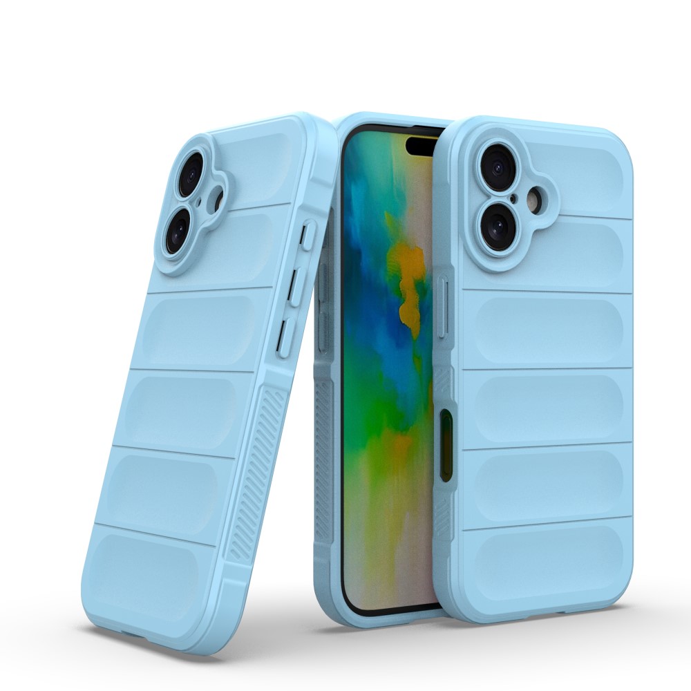  iPhone 16 Plus Skal Magic Shield Ljus Blå