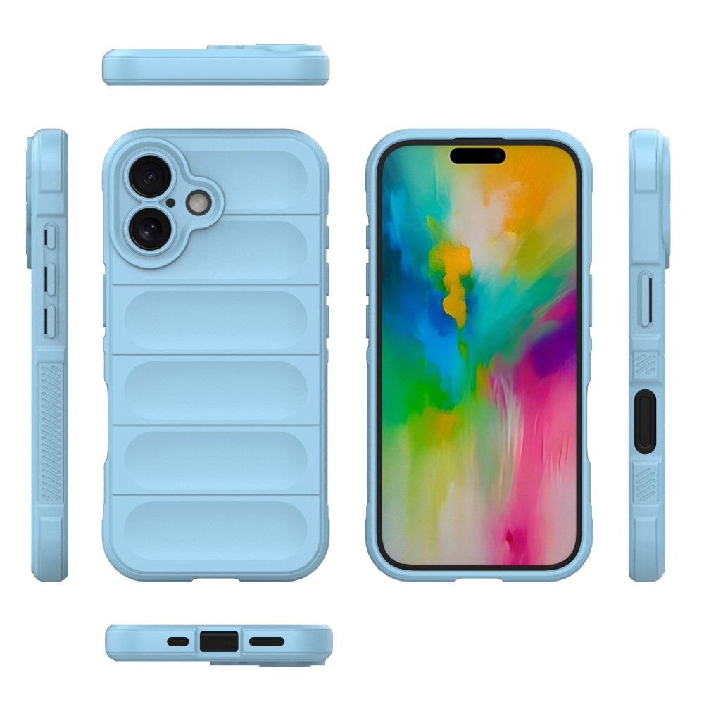  iPhone 16 Plus Skal Magic Shield Ljus Blå