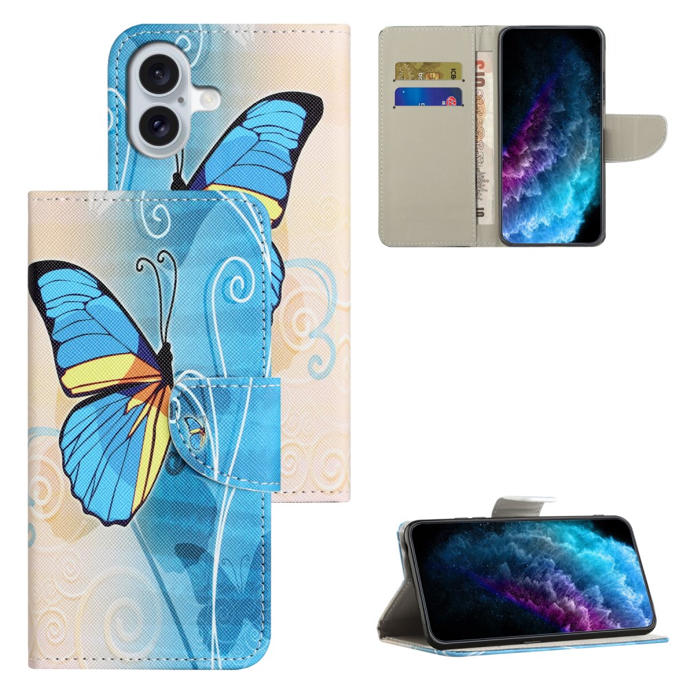  iPhone 16 Plus Fodral Med Tryck Fjäril