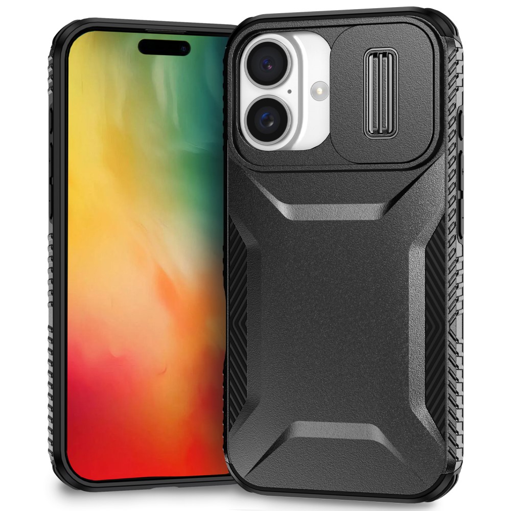  iPhone 16 Plus Skal CamShield Hybrid Svart