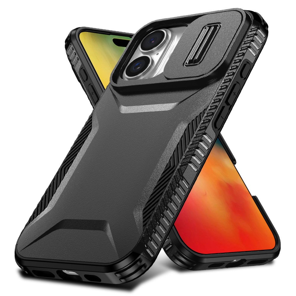  iPhone 16 Plus Skal CamShield Hybrid Svart