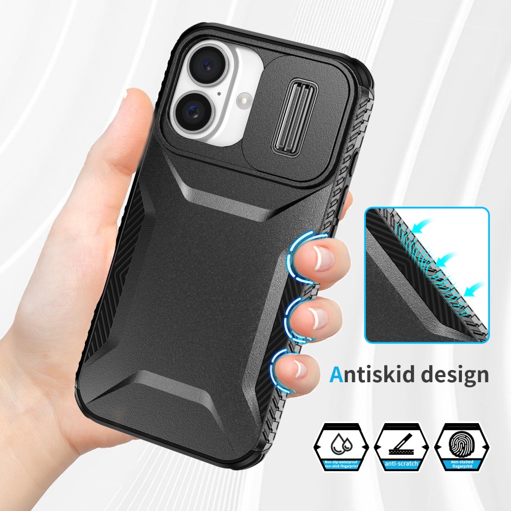  iPhone 16 Plus Skal CamShield Hybrid Svart