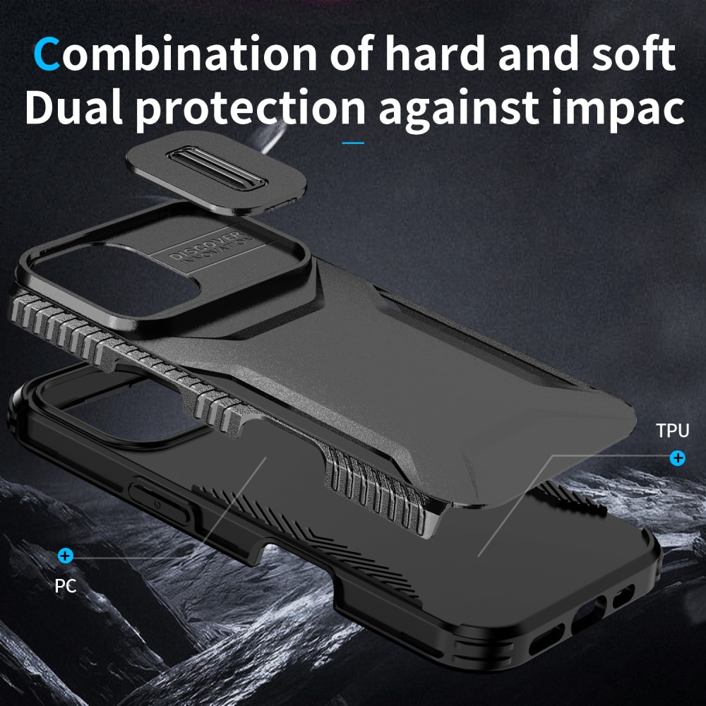  iPhone 16 Plus Skal CamShield Hybrid Svart