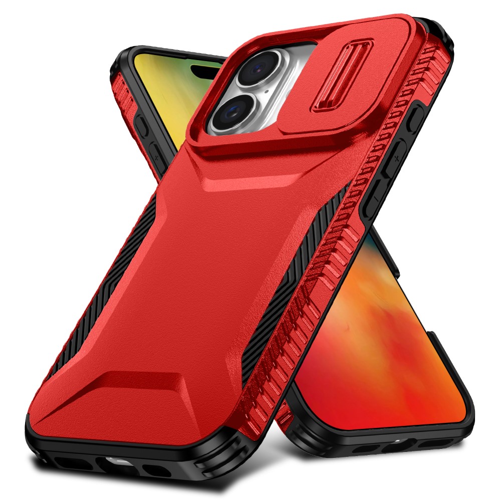  iPhone 16 Plus Skal CamShield Hybrid Röd