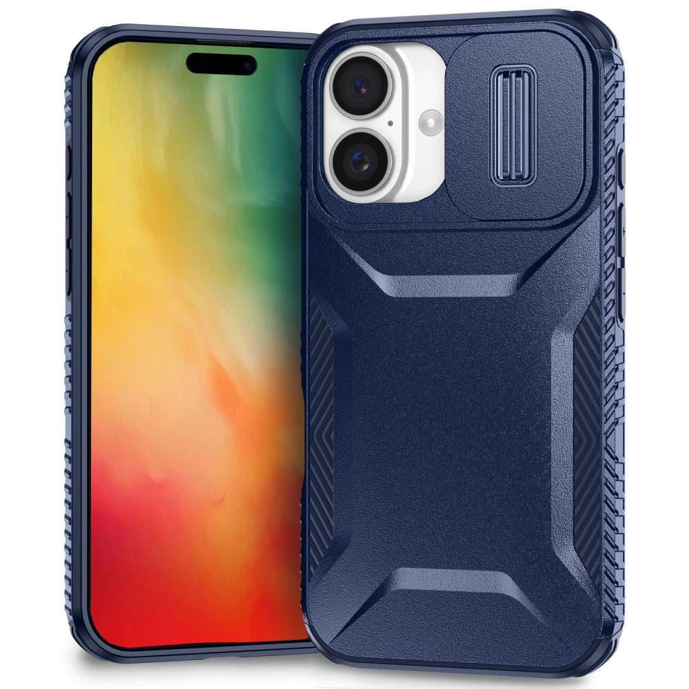  iPhone 16 Plus Skal CamShield Hybrid Mörk Blå
