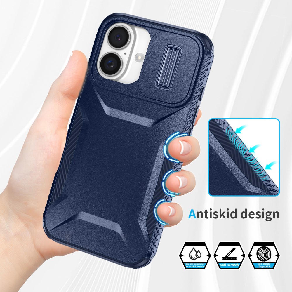  iPhone 16 Plus Skal CamShield Hybrid Mörk Blå
