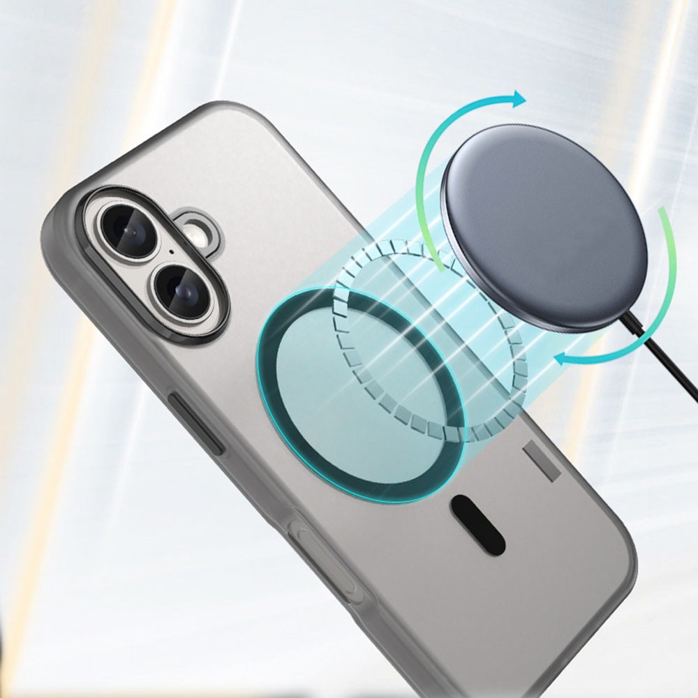  iPhone 16 Plus Skal MagSafe Skin Touch Matt Vit