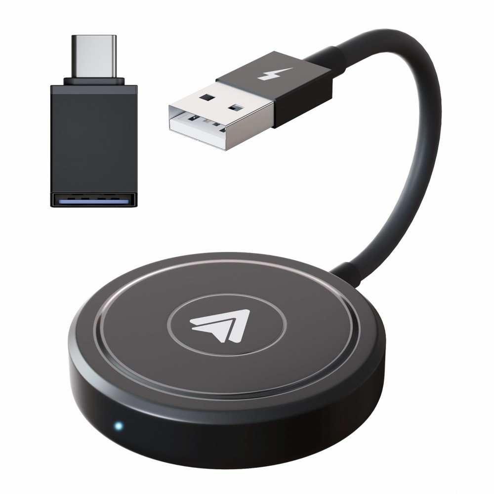  Trådlös Bluetooth Android Auto Adapter Svart